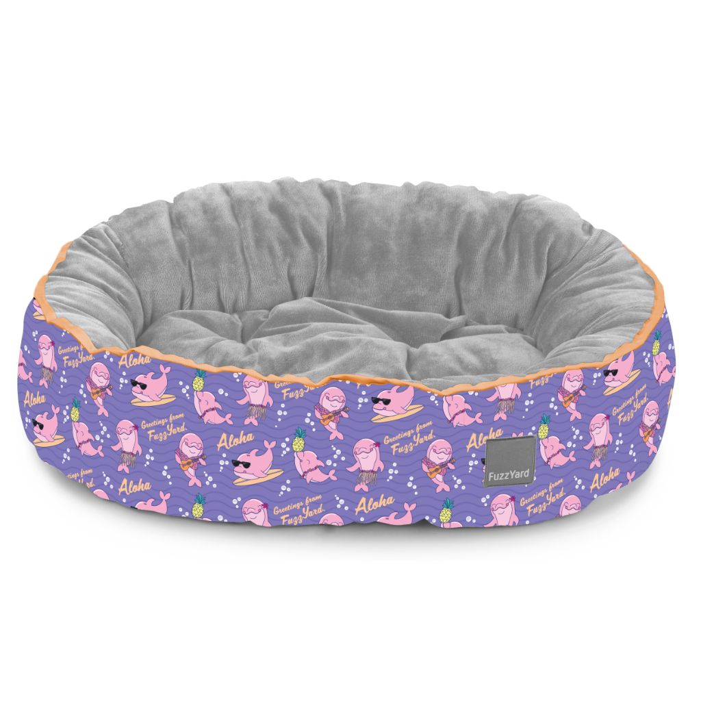 Aloha Dolphins - Cama reversible para perros