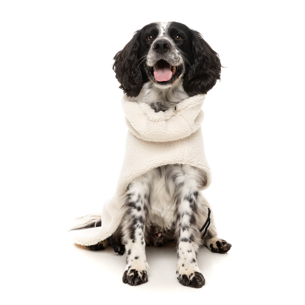 The Cosy Snood Coat - Eggshell