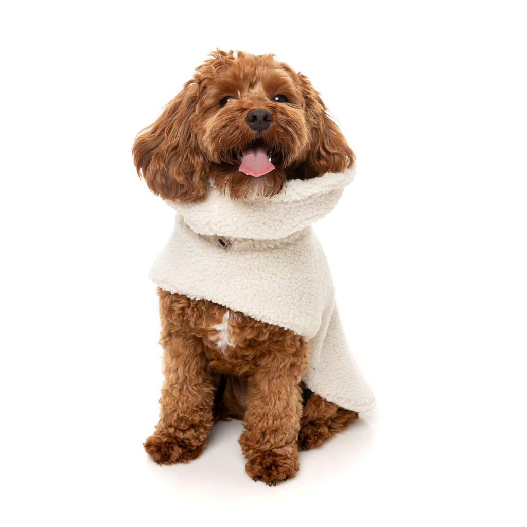 The Cosy Snood Coat - Eggshell