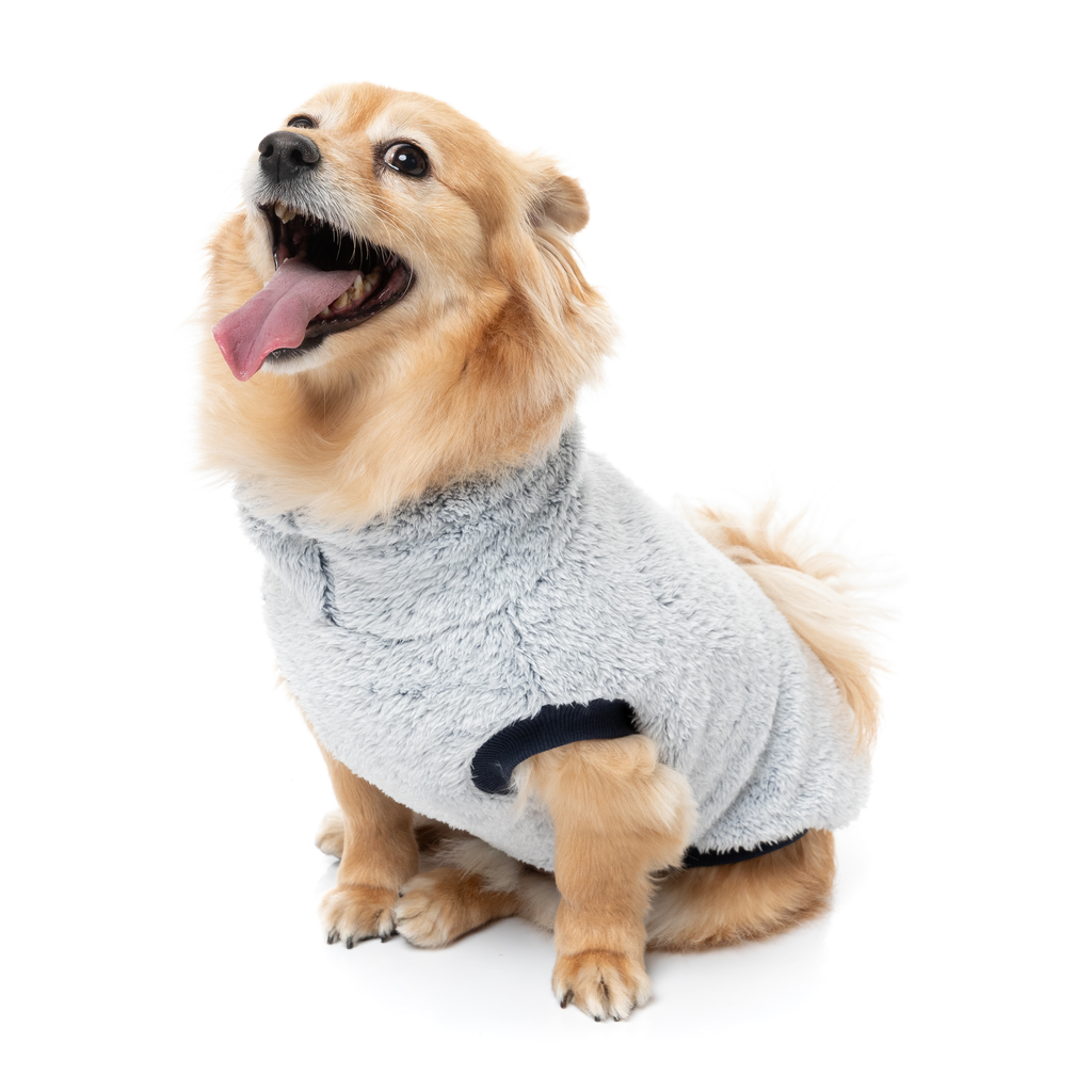 Frosted Teddy Sweater - Navy