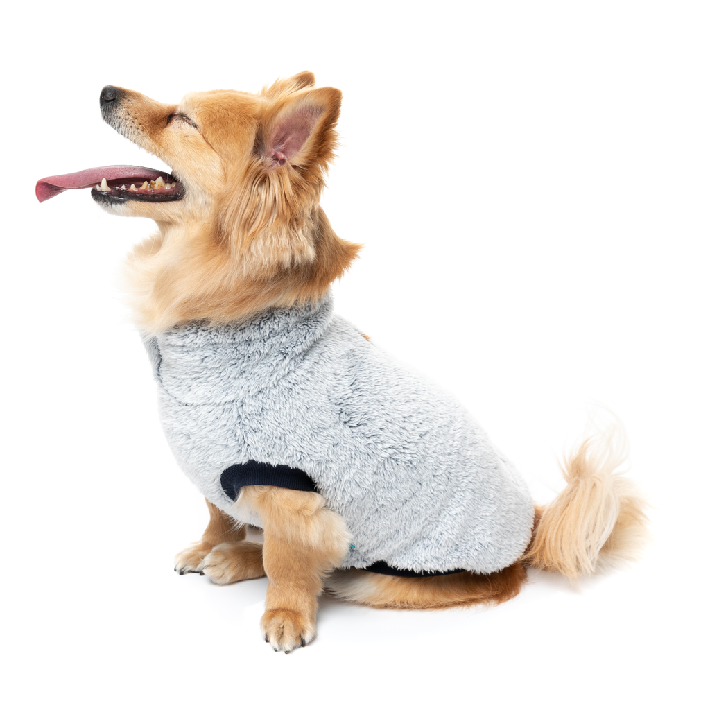 Frosted Teddy Sweater - Navy
