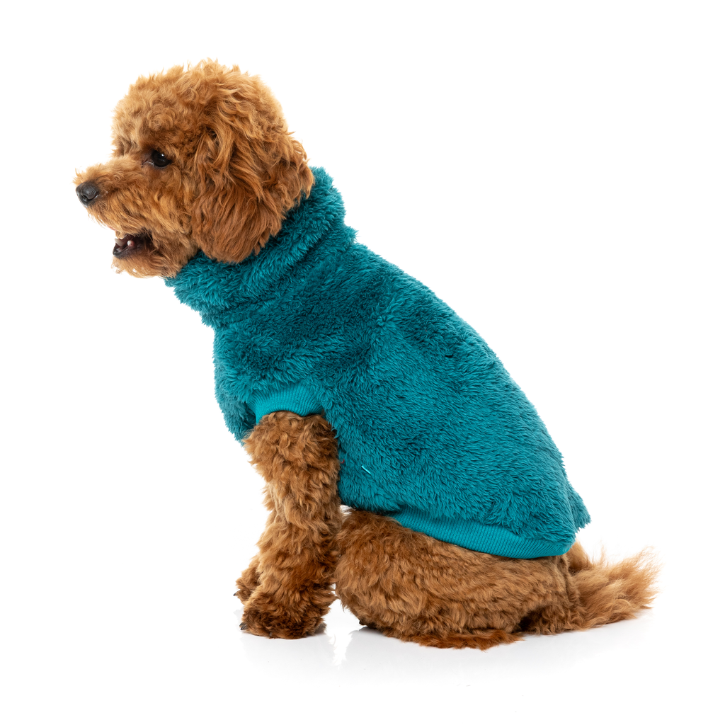 Turtle Teddy Sweater - Deep Teal