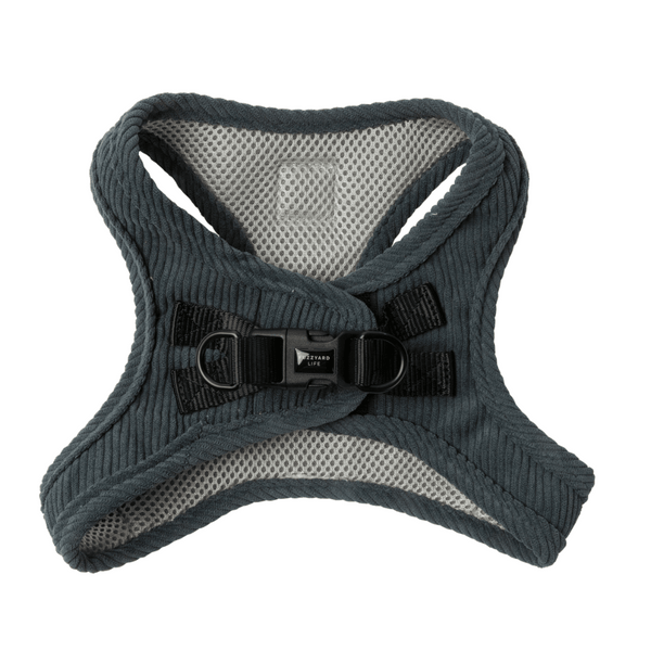 Slate Grey - Arnés Step In de pana FuzzYard Life
