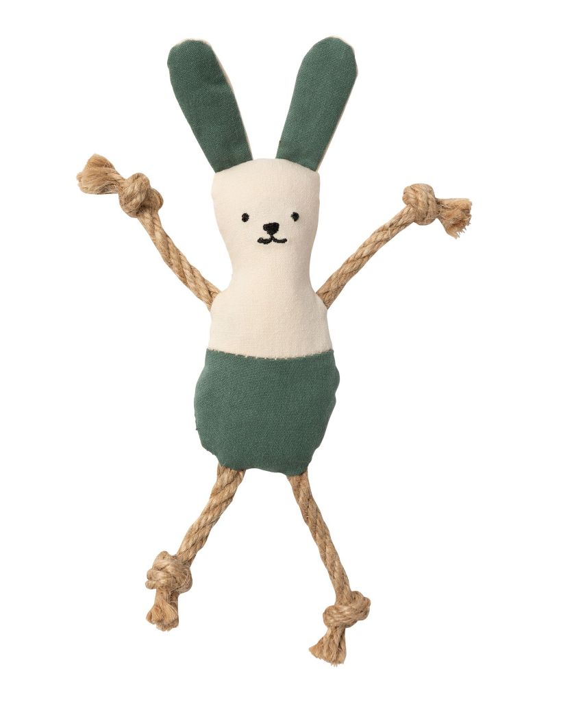FuzzYard Life Cotton Cat Toy - Bunny Myrtle Green