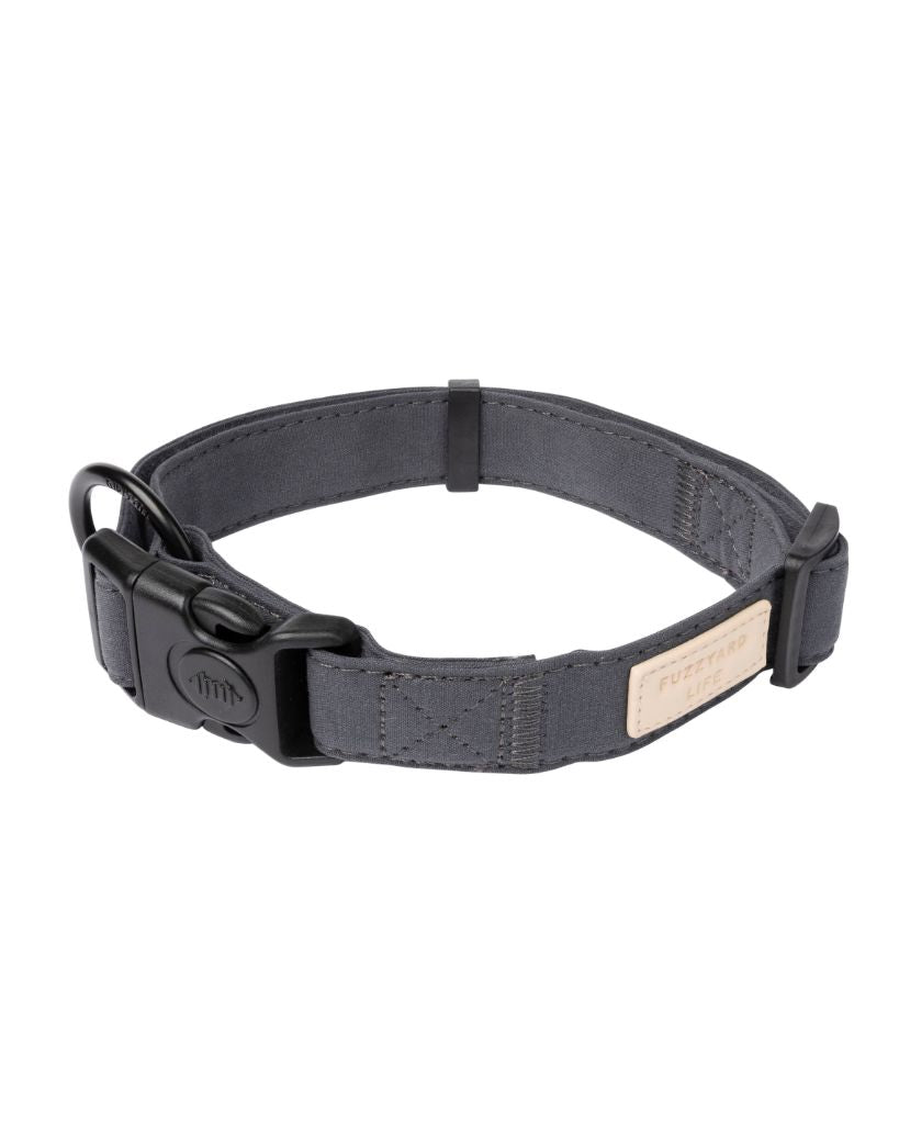 FuzzYard Life Dog Collar - Slate Grey